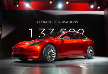 Tesla Model 3 - Red color