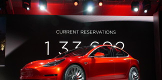 Tesla Model 3 - Red color