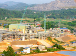 Toàn cảnh khai thác khoáng sản ở Núi Pháo ở Tỉnh Thái Nguyên của Công ty Masan