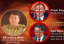Cuộc thanh toán giữa các lãnh đạo Tỉnh Yên Bái. Chi cục trưởng Kiểm Lâm đột nhập văn phòng bắn chết bí thư tỉnh ủy và chủ tịch hội đồng nhân dân tỉnh Yên Bái.