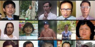 Một số gương mặt tiêu biểu của hơn 100 Tù Nhân Lương Tâm đang bị nhà cầm quyền CSVN cầm tù, theo Tổ chức Theo Dõi Nhân Quyền (HRW).