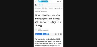 Ảnh chụp bài báo Thanh Niên